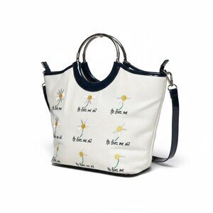 Lulu by Lulu Guinness He Loves Me He Loves Me Not Floral Daisy Tote Bag